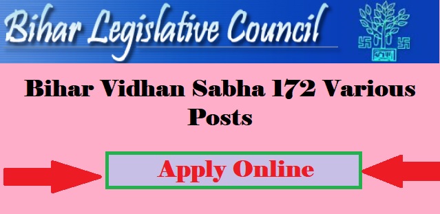 bihar vidhan sabha various posts